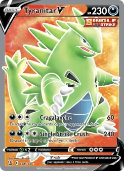 Pokémon-Karte Tyranitar V 154/163