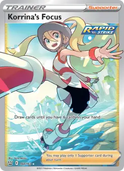Pokémon-Karte Korrina's Focus 160/163