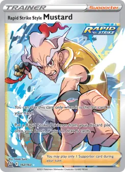Pokémon-Karte Rapid Strike Style Mustard 162/163