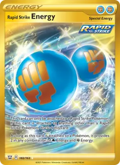Pokémon-Karte Rapid Strike Energy 182/163