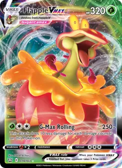 Pokémon-Karte Flapple VMAX 019/163