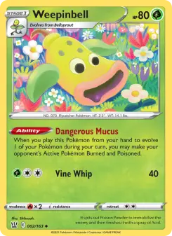Pokémon-Karte Weepinbell 002/163