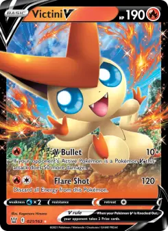 Pokémon-Karte Victini V 021/163