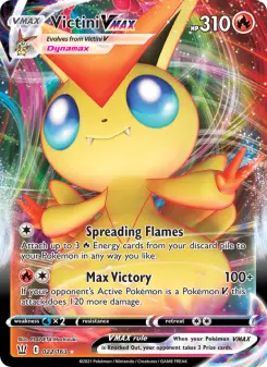 Pokémon-Karte Victini VMAX 022/163