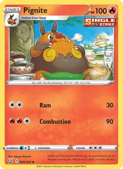 Pokémon-Karte Pignite 024/163