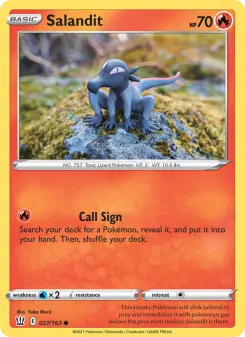 Pokémon-Karte Salandit 027/163