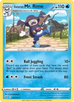 Pokémon-Karte Galarian Mr. Rime 035/163