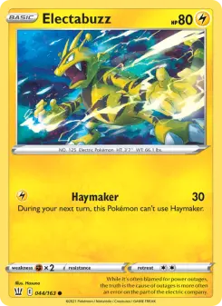 Pokémon-Karte Electabuzz 044/163