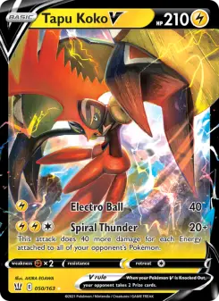 Pokémon-Karte Tapu Koko V 050/163