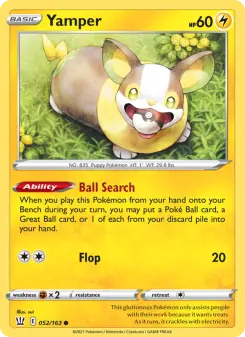 Pokémon-Karte Yamper 052/163
