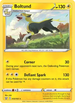 Pokémon-Karte Boltund 053/163