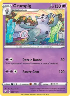 Pokémon-Karte Grumpig 056/163