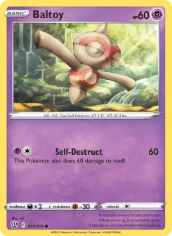 Pokémon-Karte Baltoy 057/163