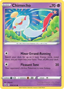 Pokémon-Karte Chimecho 059/163