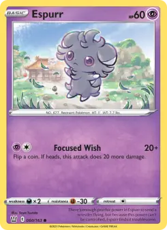 Pokémon-Karte Espurr 060/163