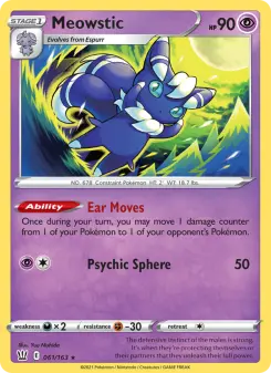Pokémon-Karte Meowstic 061/163