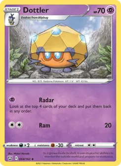 Pokémon-Karte Dottler 064/163