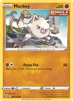 Pokémon-Karte Mankey 066/163
