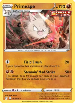 Pokémon-Karte Primeape 067/163