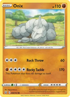 Pokémon-Karte Onix 068/163