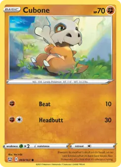 Pokémon-Karte Cubone 069/163