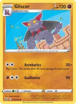 Pokémon-Karte Gliscor 072/163