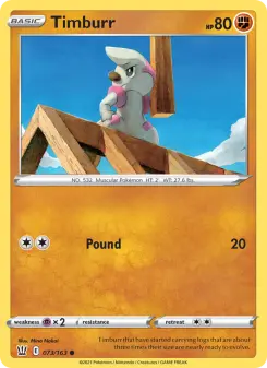 Pokémon-Karte Timburr 073/163