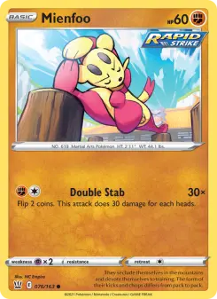 Pokémon-Karte Mienfoo 076/163