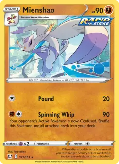 Pokémon-Karte Mienshao 077/163
