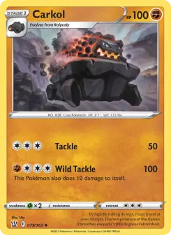 Pokémon-Karte Carkol 079/163