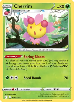 Pokémon-Karte Cherrim 008/163