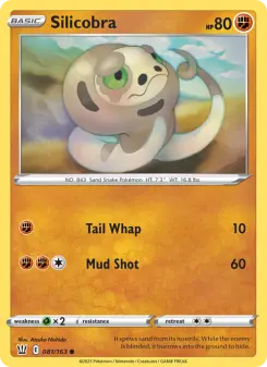 Pokémon-Karte Silicobra 081/163