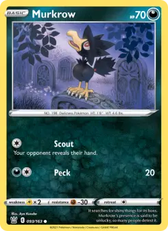 Pokémon-Karte Murkrow 093/163