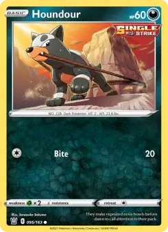 Pokémon-Karte Houndour 095/163