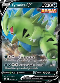 Pokémon-Karte Tyranitar V 097/163