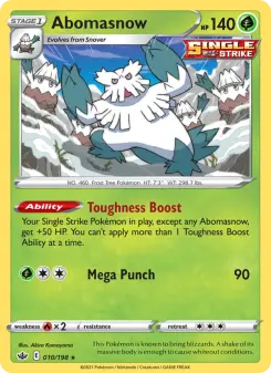 Pokémon-Karte Abomasnow 010/198