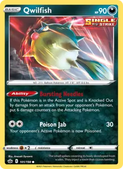 Pokémon-Karte Qwilfish 101/198