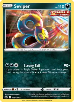 Pokémon-Karte Seviper 102/198