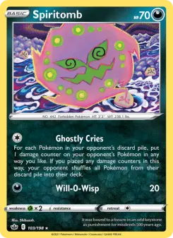 Pokémon-Karte Spiritomb 103/198