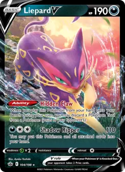 Pokémon-Karte Liepard V 104/198