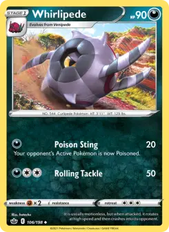 Pokémon-Karte Whirlipede 106/198