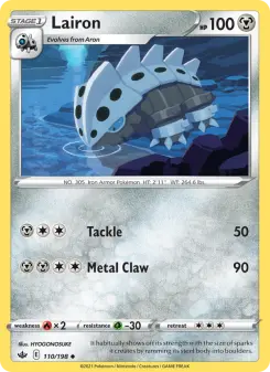 Pokémon-Karte Lairon 110/198
