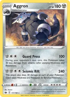 Pokémon-Karte Aggron 111/198