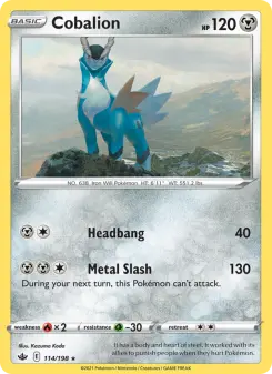 Pokémon-Karte Cobalion 114/198