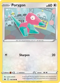 Pokémon-Karte Porygon 116/198