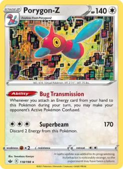 Pokémon-Karte Porygon-Z 118/198