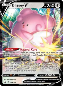 Pokémon-Karte Blissey V 119/198
