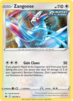Pokémon-Karte Zangoose 120/198