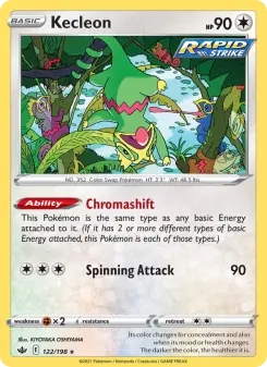 Pokémon-Karte Kecleon 122/198