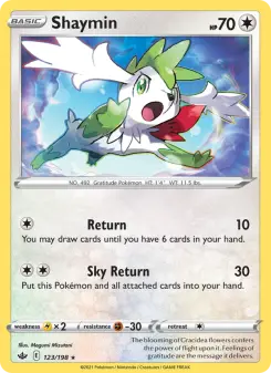 Pokémon-Karte Shaymin 123/198